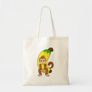 Monkey with Banana Tote Bag