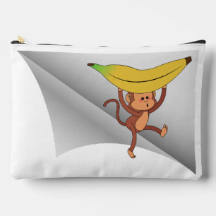 monkey with banana under the patch accessory pouch