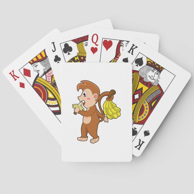 Monkey with Bananas Playing Cards (Back)