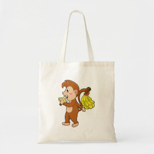 Monkey with Bananas Tote Bag