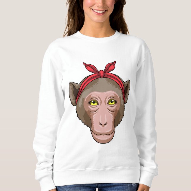 Monkey with Bandanna Sweatshirt (Front)