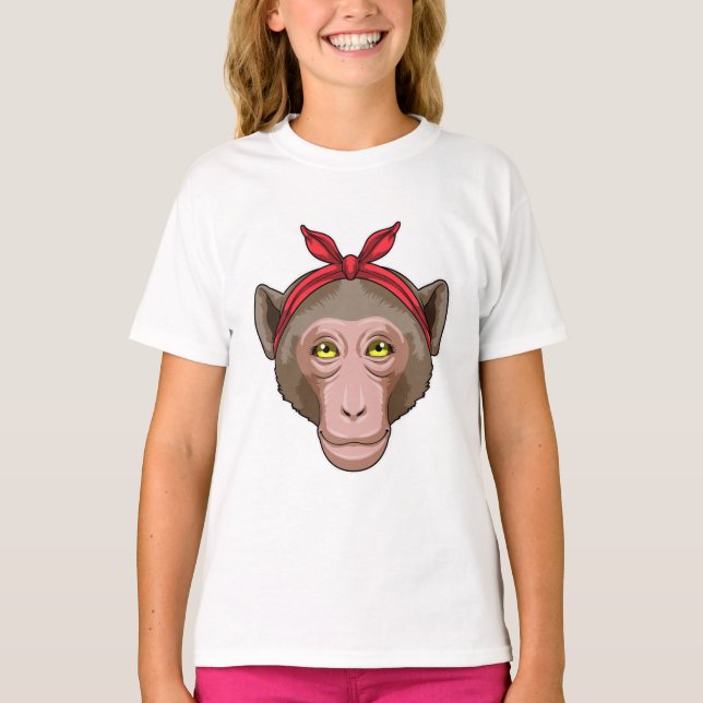 Monkey with Bandanna T-Shirt (Front)