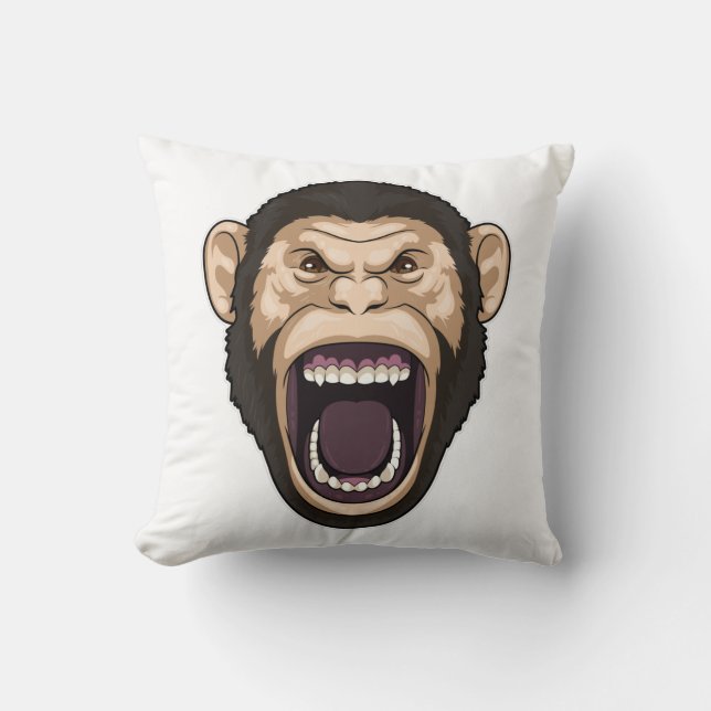 Monkey with black Hairs Cushion (Front)