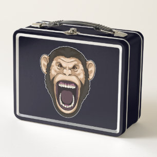 Monkey with black Hairs Metal Lunch Box