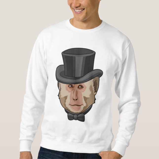 Monkey with Cylinder Sweatshirt (Front)