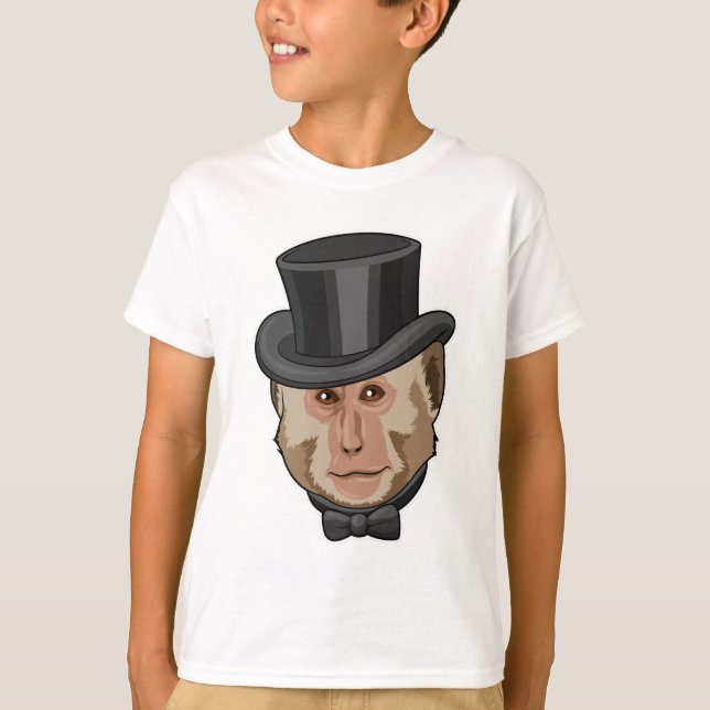 Monkey with Cylinder T-Shirt (Front)