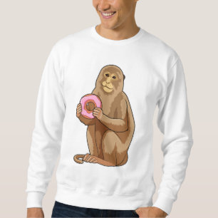 Monkey with Donut Sweatshirt