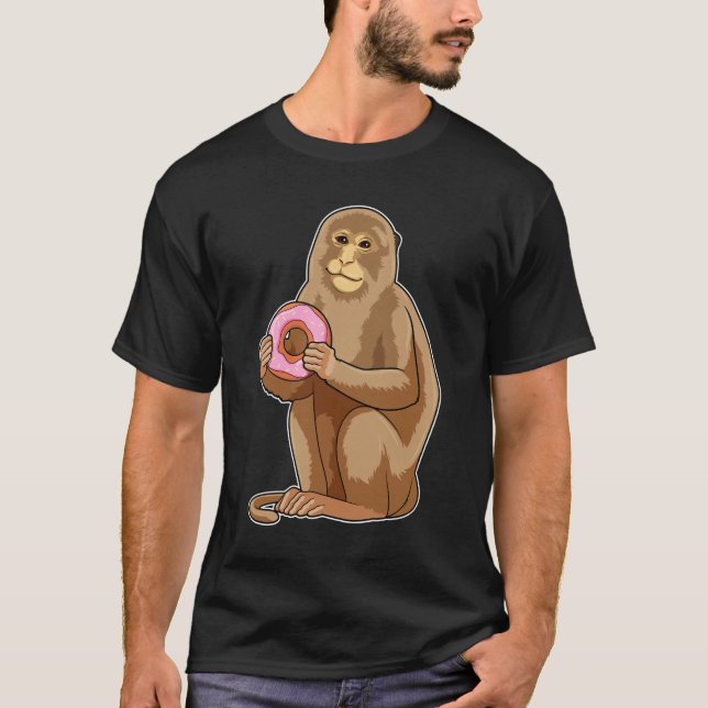 Monkey with Donut T-Shirt (Front)