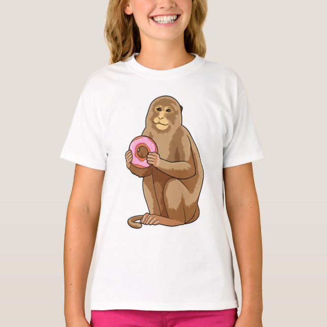 Monkey with Donut T-Shirt (Front)