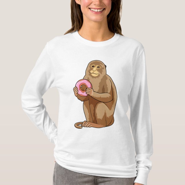 Monkey with Donut T-Shirt (Front)