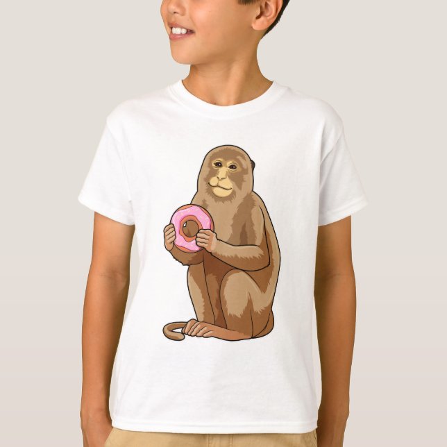 Monkey with Doughnut T-Shirt (Front)