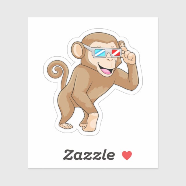 Monkey with Glasses (Sheet)