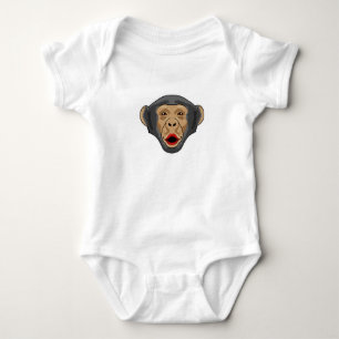 Monkey with Kiss mouth Baby Bodysuit