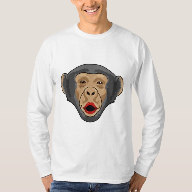 Monkey with Kiss mouth T-Shirt (Front)