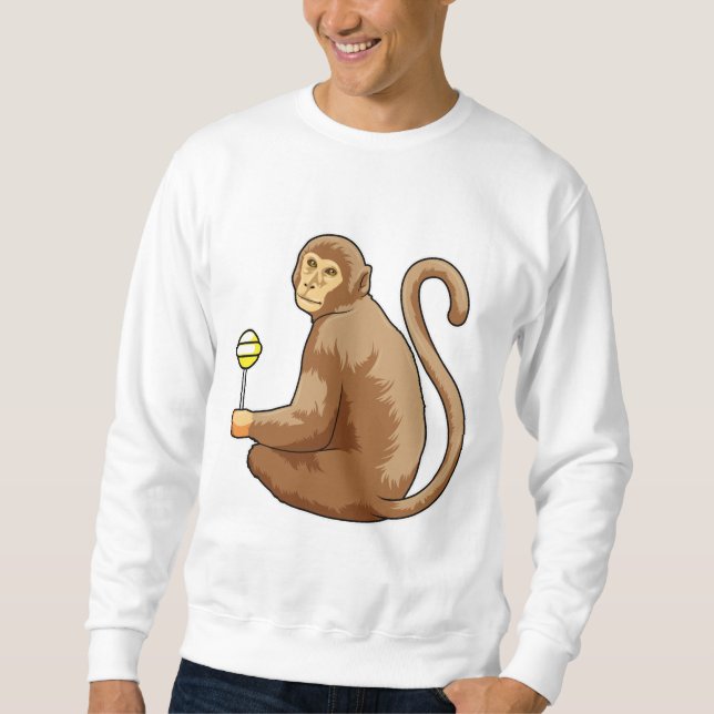Monkey with Lollipop Sweatshirt (Front)
