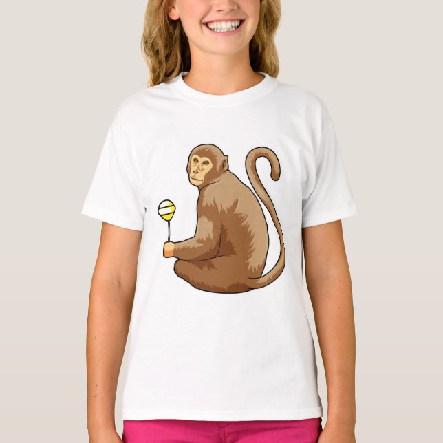 Monkey with Lollipop T-Shirt (Front)