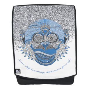 Monkey with Quote Backpack