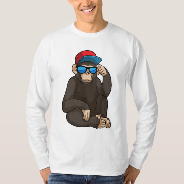 Monkey with Sunglasses T-Shirt (Front)