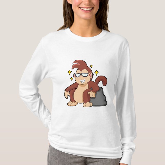 Monkey with Sunglasses T-Shirt (Front)