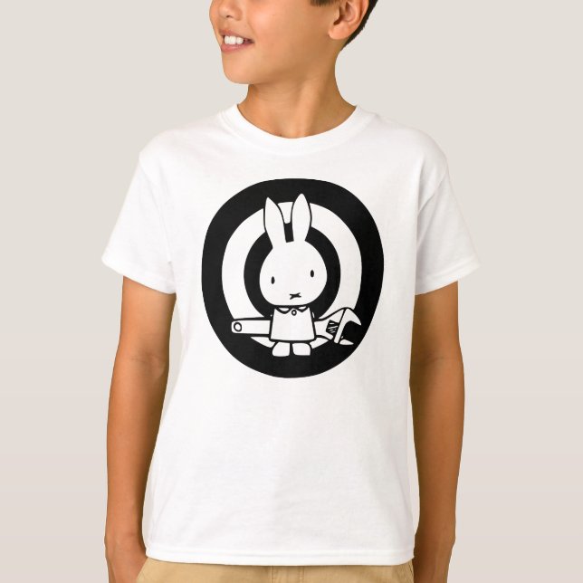 Monkey Wrench Rabbit T-Shirt (Front)