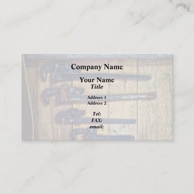 Monkey Wrenches Business Card (Front)