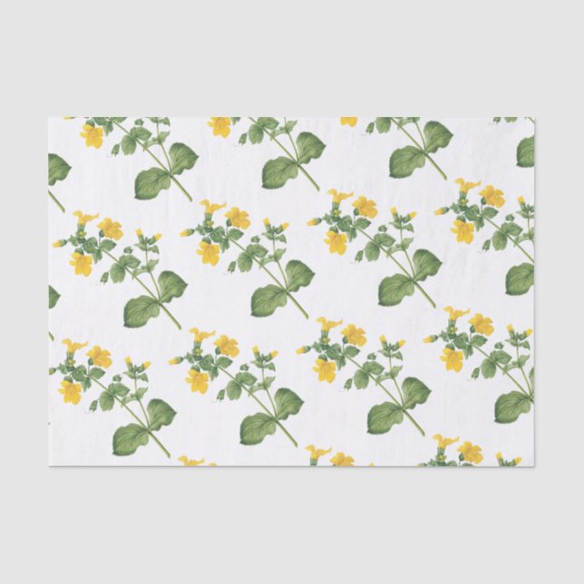 Monkeyflower Pattern Tissue Paper (Front)