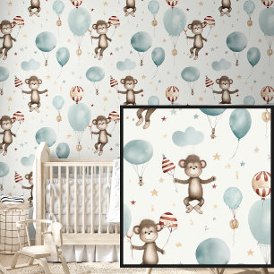 Monkeys & Balloons Wallpaper