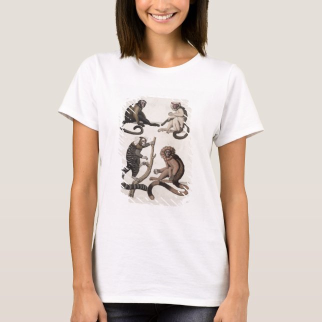 Monkeys (color litho) T-Shirt (Front)