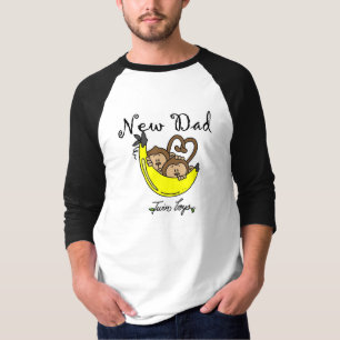 Monkeys Dad of Twin Boys Tshirts and Gifts