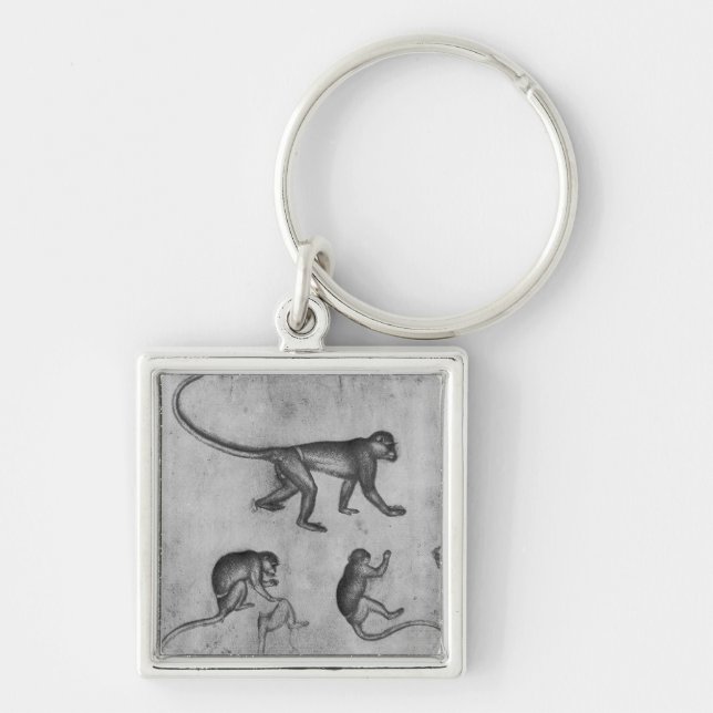 Monkeys, from The Vallardi Album Key Ring (Front)