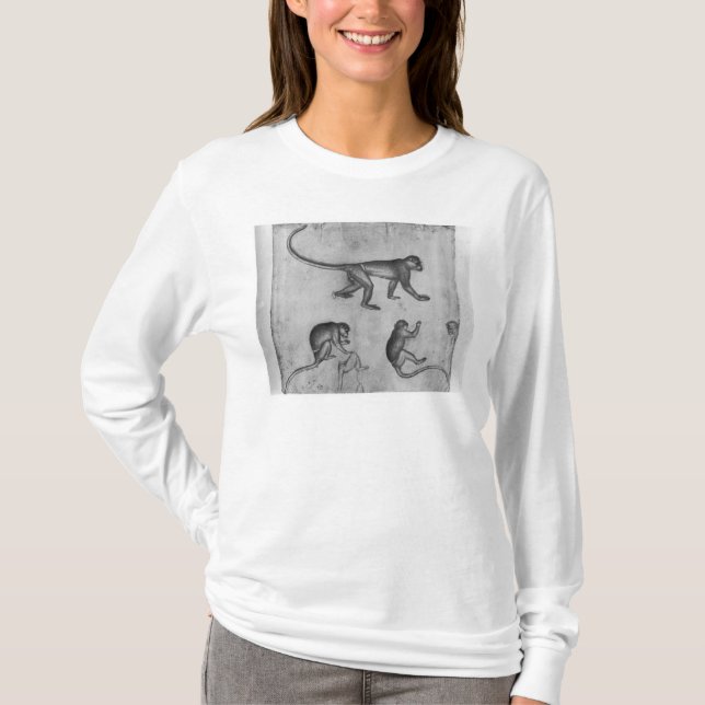 Monkeys, from The Vallardi Album T-Shirt (Front)