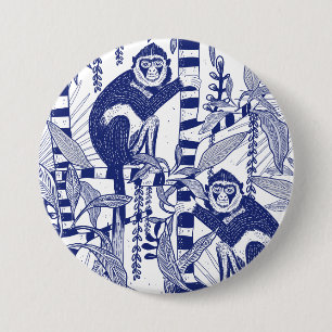 Monkeys in the Jungle 7.5 Cm Round Badge