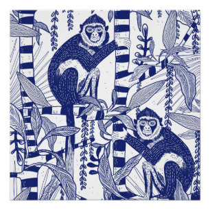 Monkeys in the Jungle Poster