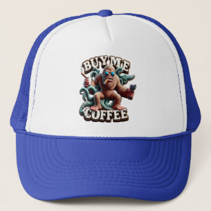 Monkeys Java Robbery Buy Me A Coffee Trucker Hat
