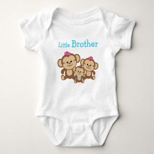 Monkeys Little Brother Baby Bodysuit