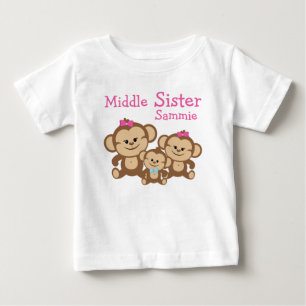 Monkeys Middle Sister Tutu Bodysuit