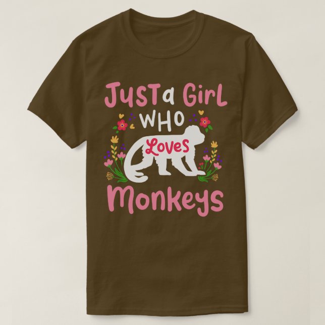 Monkeys Monkey Lover 2 T-Shirt (Design Front)