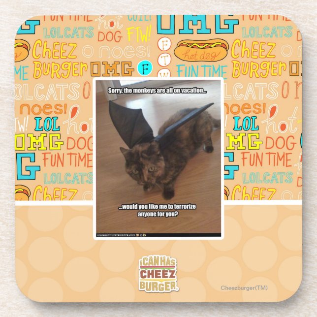 Monkeys on vacation coaster (Front)