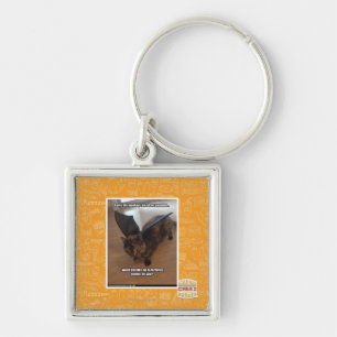 Monkeys on vacation key ring