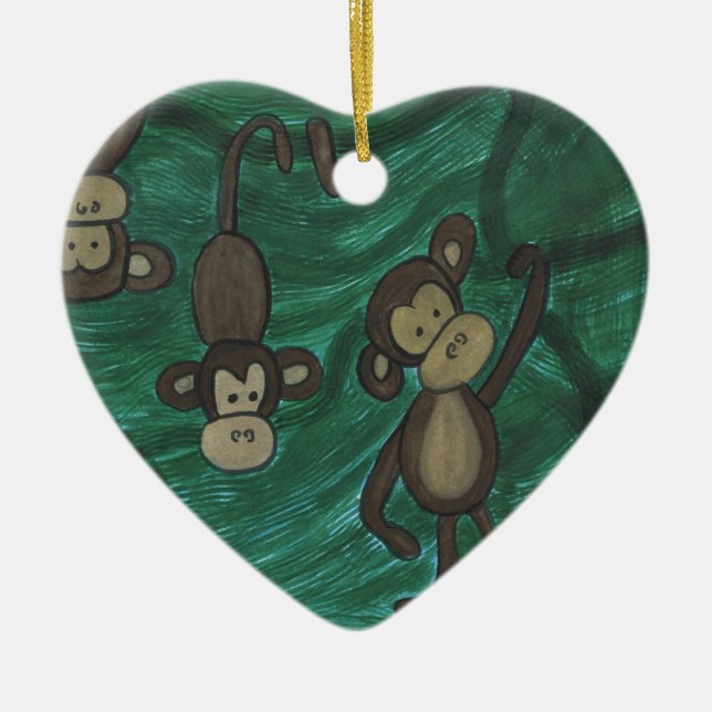 Monkeys Ornament (Front)