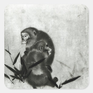 Monkeys Square Sticker