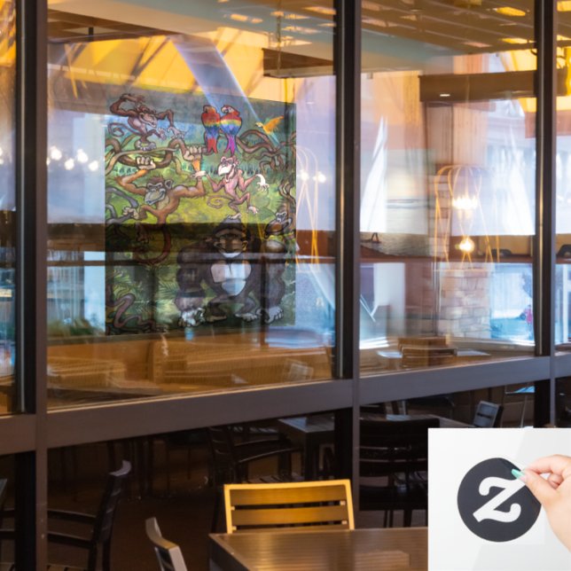 Monkeys Window Cling (Restaurant Window)