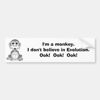 Monkeyvolution Bumper Sticker