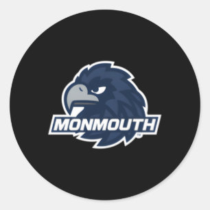Monmouth Hawks Left Chest Icon Classic Round Sticker
