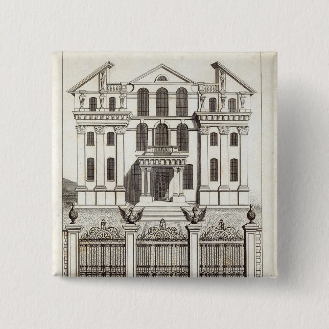 Monmouth House, Soho Square 15 Cm Square Badge (Front)