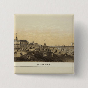 Monmouth House, Spring Lake, NJ 15 Cm Square Badge