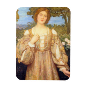 Monna Giovanna (by Edward Robert Hughes) Magnet