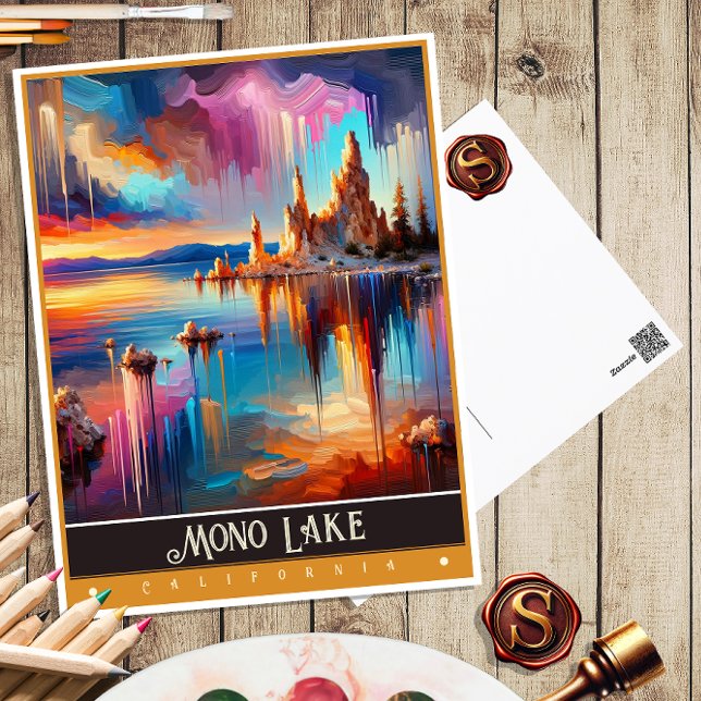 Mono Lake, California | Vintage Painting Postcard (Creator Uploaded)