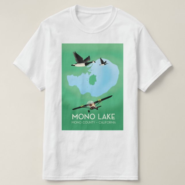 Mono Lake,Mono County, California travel poster T-Shirt (Design Front)