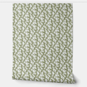 Monochromatic Fruit Vine Wallpaper